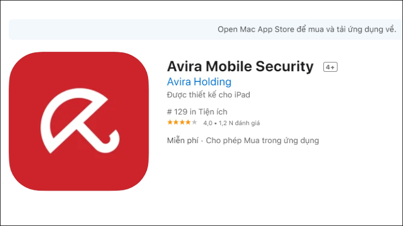 Ứng dụng Avira Mobile Security cho iPhone